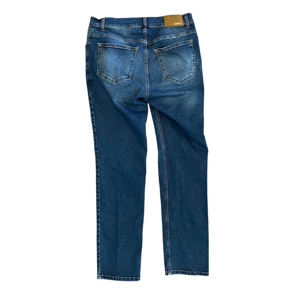 McKenzie Tribe Jeans Straight Leg Blue Comfort Fit Cowboy Men Sz 35x32 Fit 32x31
